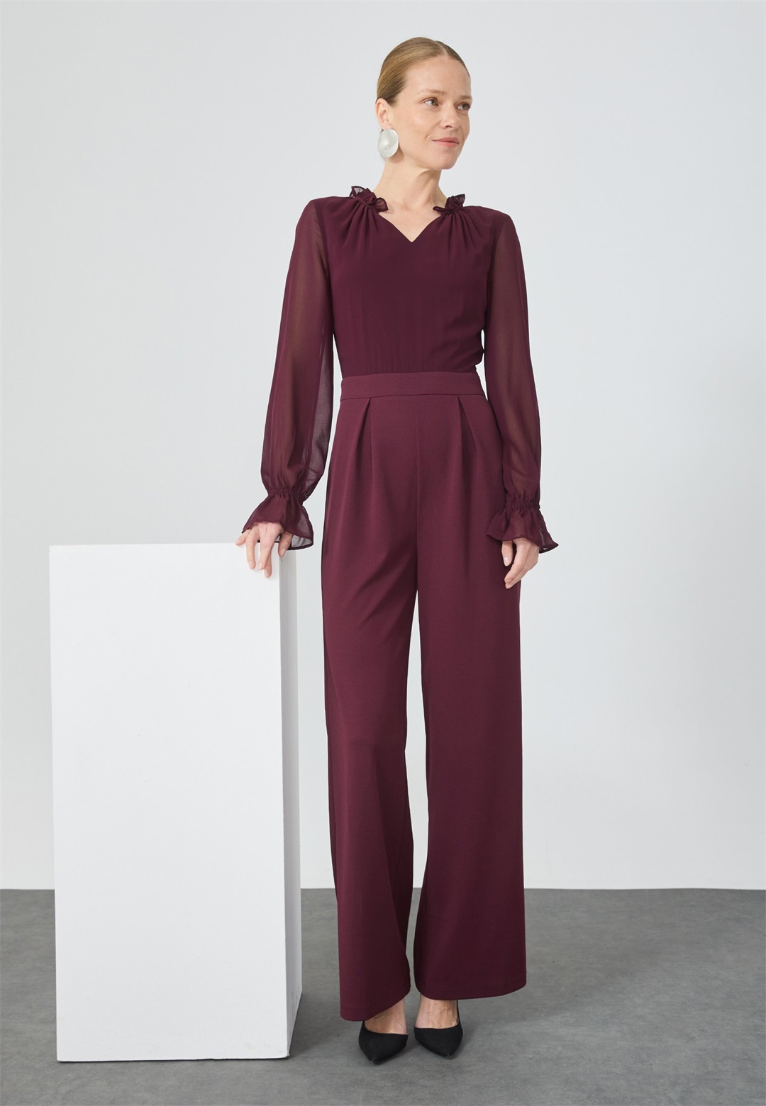 Anna Field Jumpsuit - bordeaux