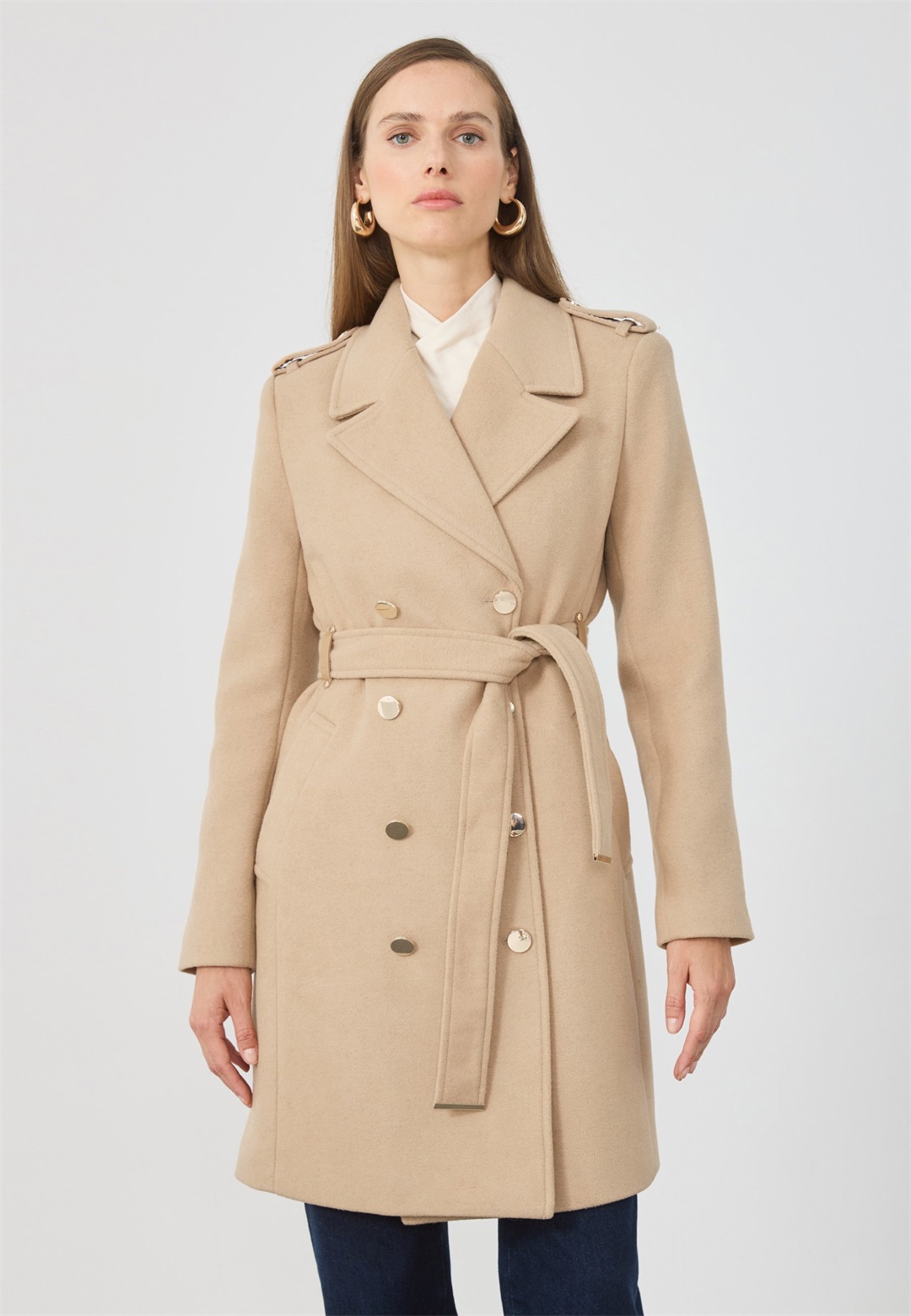 Anna Field Trenchcoat - camel