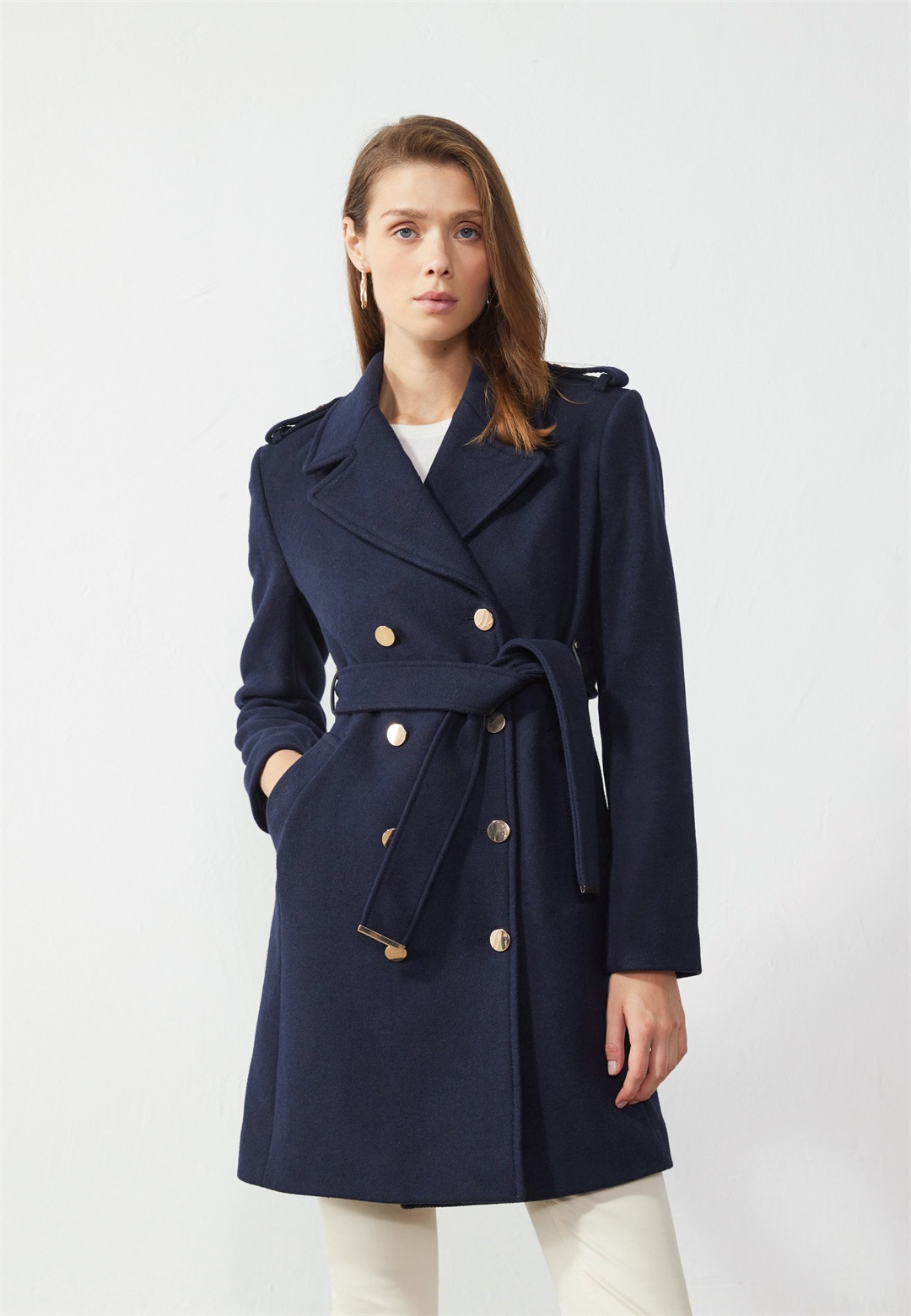Anna Field Trenchcoat - dark blue/dunkelblau