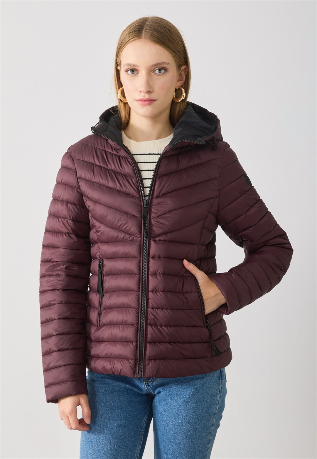 Anna Field Winterjacke - bordeaux