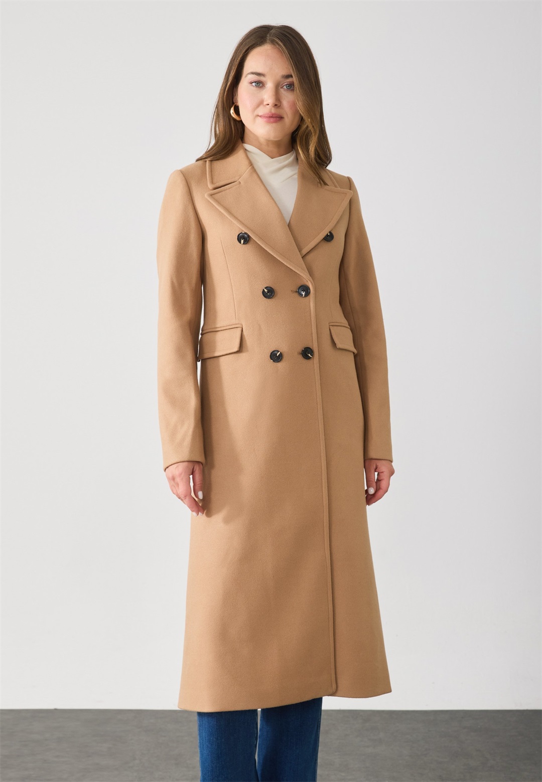 Anna Field Klassischer Mantel - camel