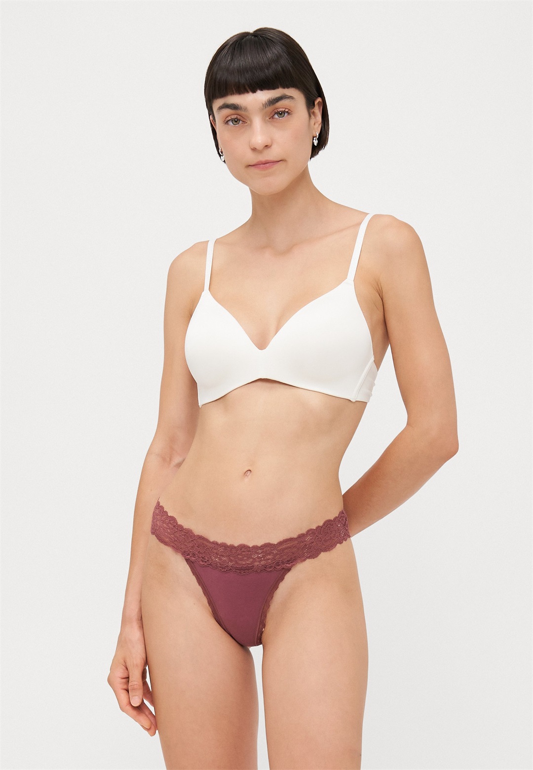 Anna Field 10 PACK - String - red/taupe/light pink/ecru/white/rot