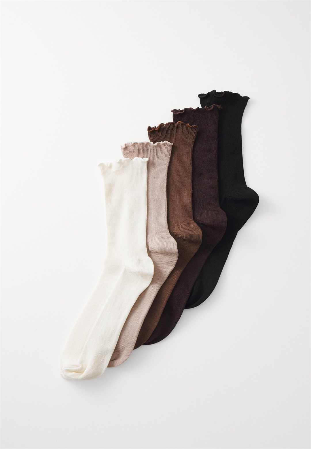 Anna Field 5 PACK - Socken - light brown/hellbraun