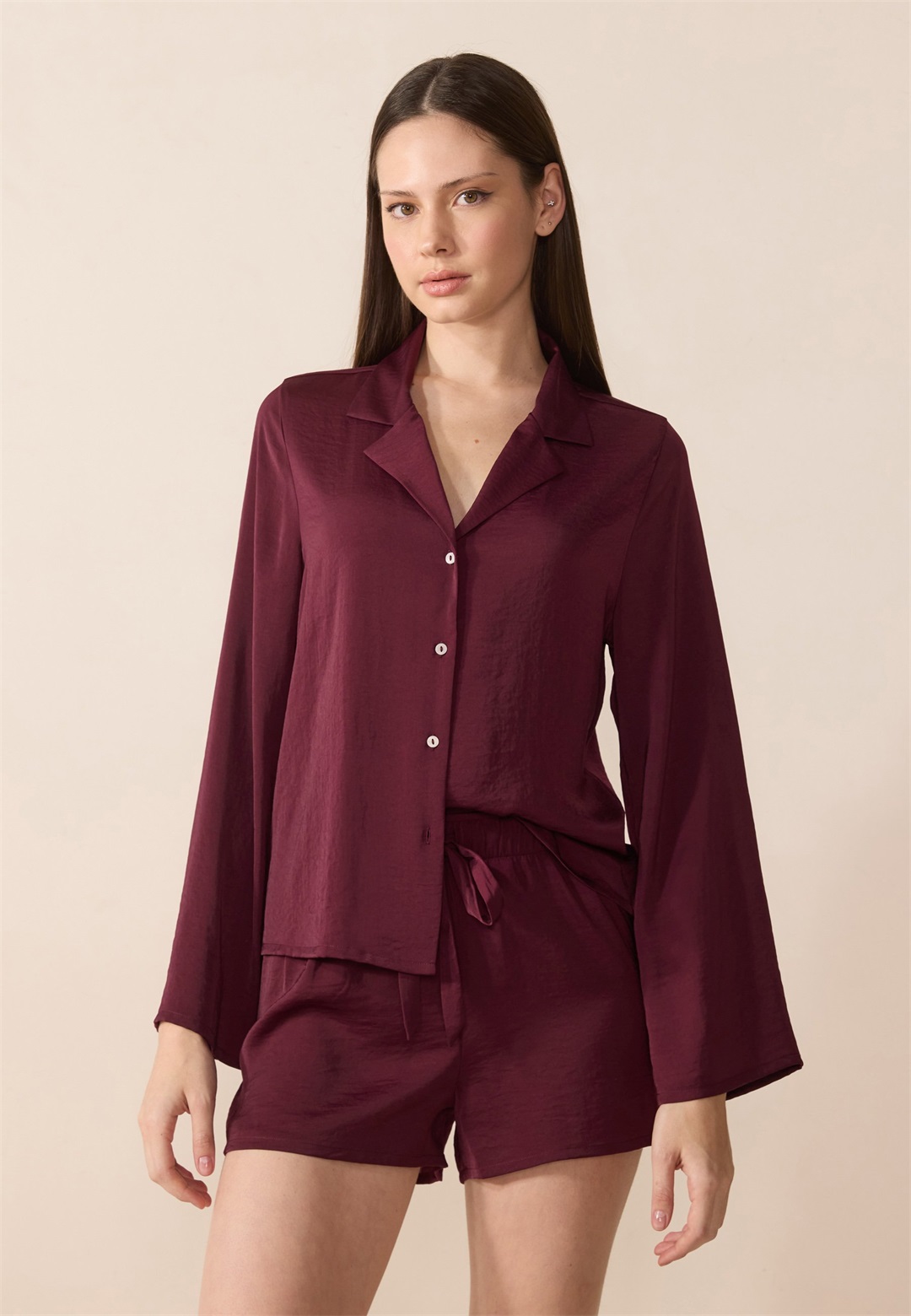 Anna Field SET - Nachtwäsche Set - berry/bordeaux