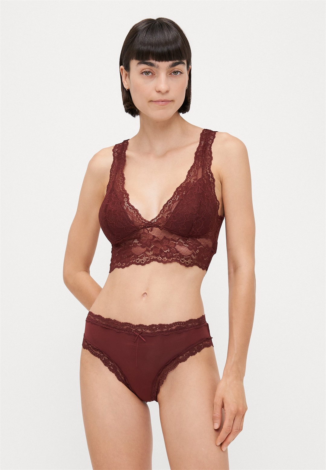 Anna Field 7 PACK - Slip - red/taupe/light pink/ecru/white/rot