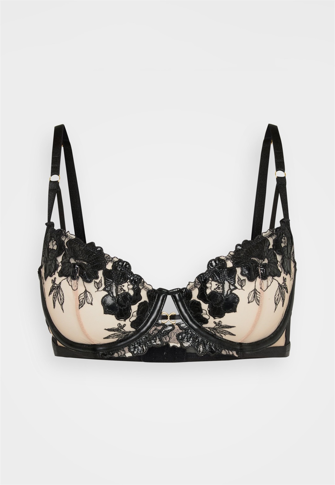 Ann Summers INSATIABLE NON PAD BALCONY - Balconette BH - black/schwarz