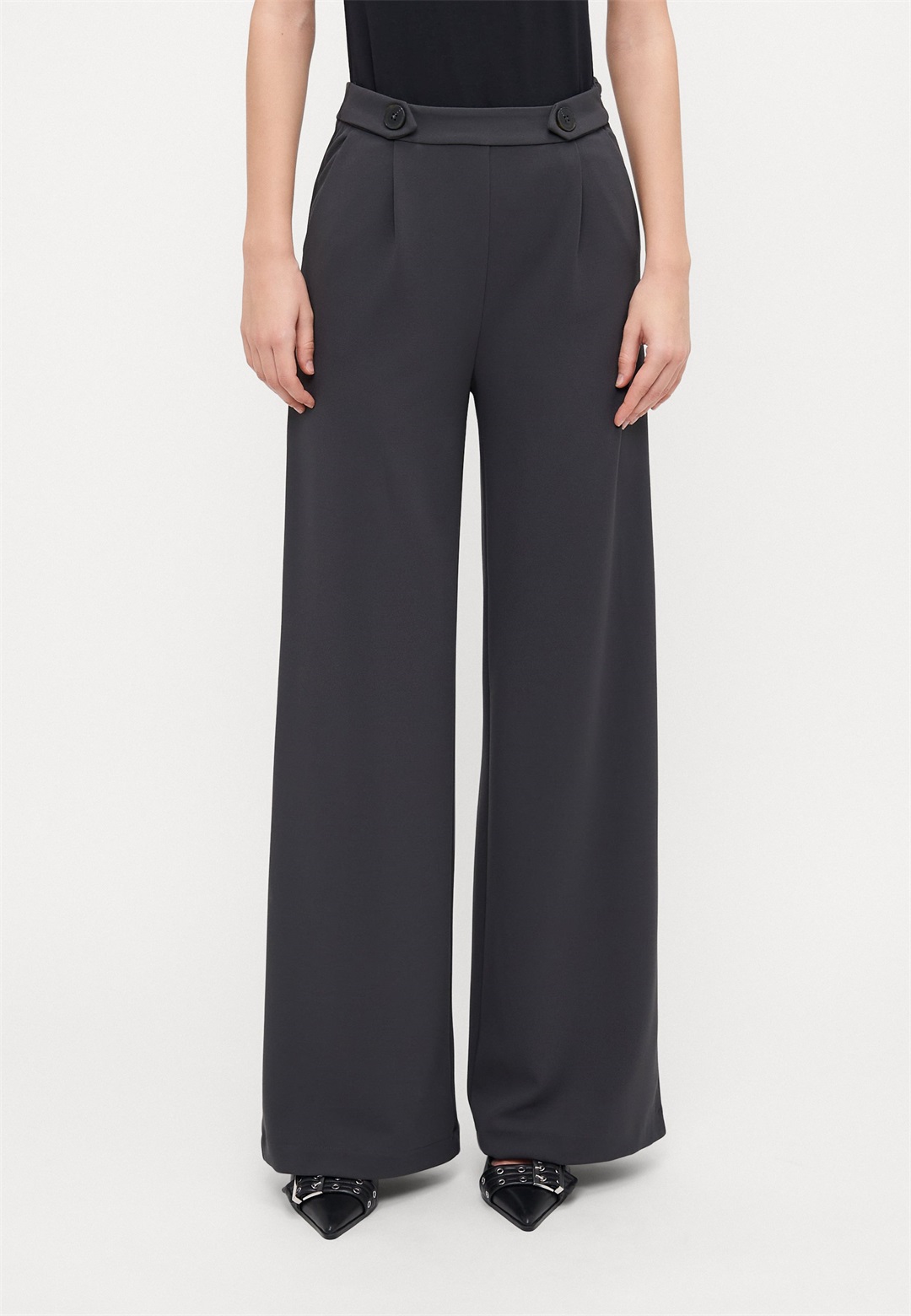 Anna Field Tall Stoffhose - dark grey/dunkelgrau