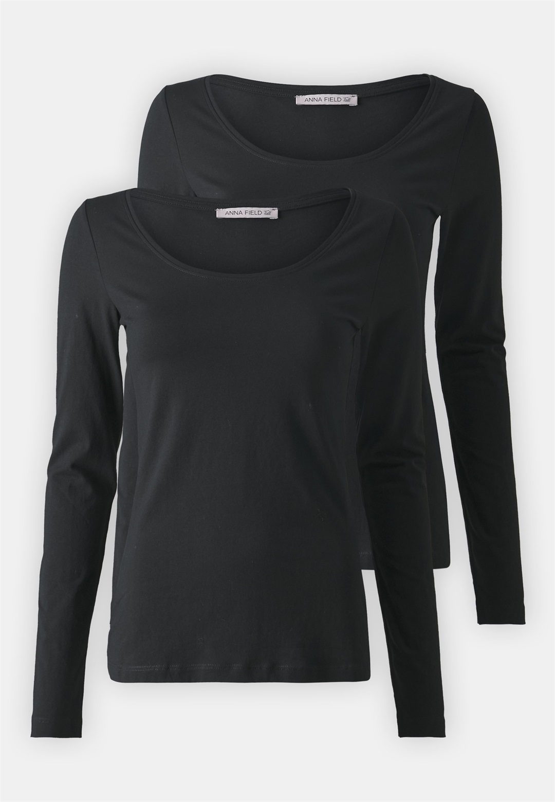 Anna Field Tall 2 PACK - Langarmshirt - black/schwarz