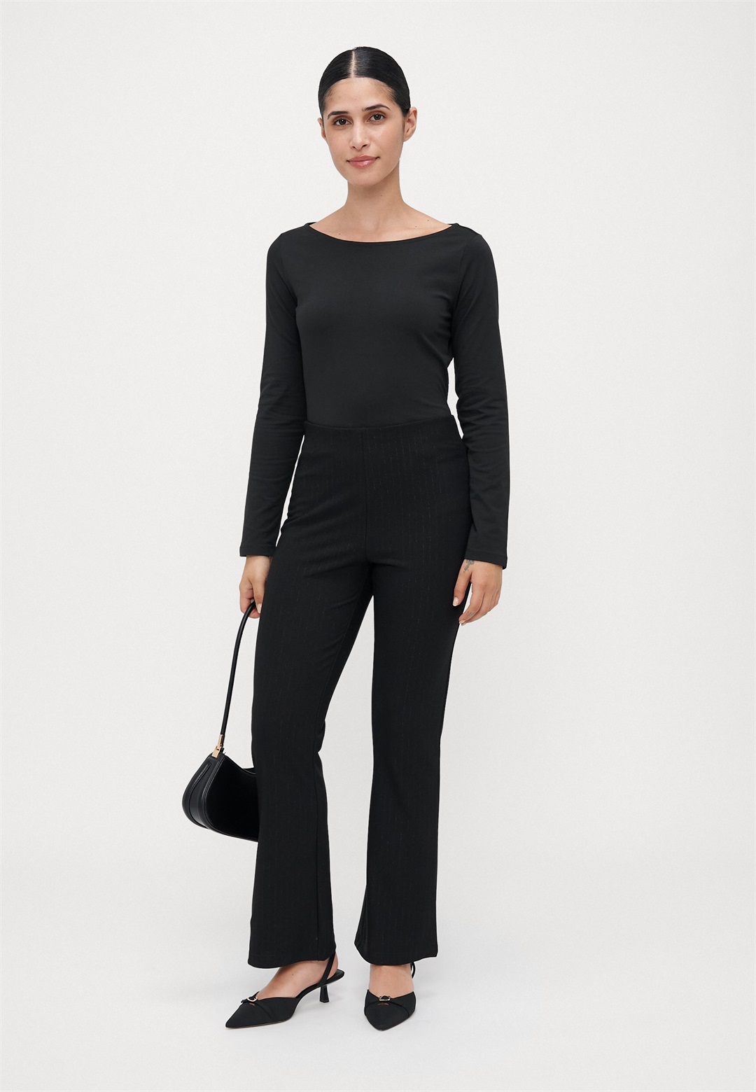 Anna Field Petite 2 PACK - Langarmshirt - black/white/schwarz