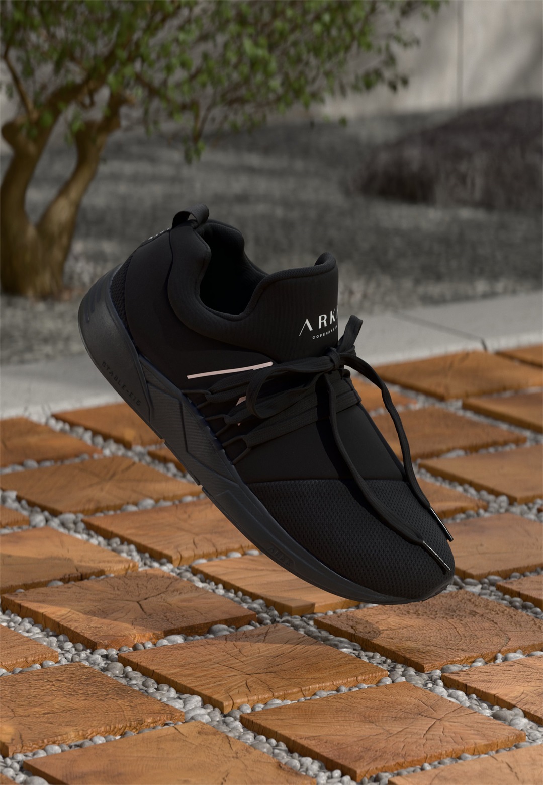 ARKK Copenhagen RAVEN UNISEX - Sneaker low - all black/white/schwarz