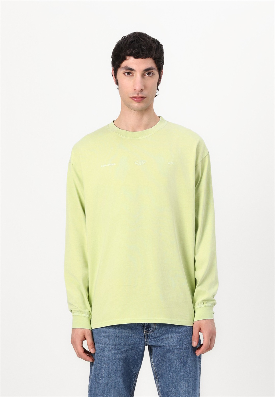 ARKK Copenhagen LONG SLEEVE UNISEX - Langarmshirt - lime/hellgelb