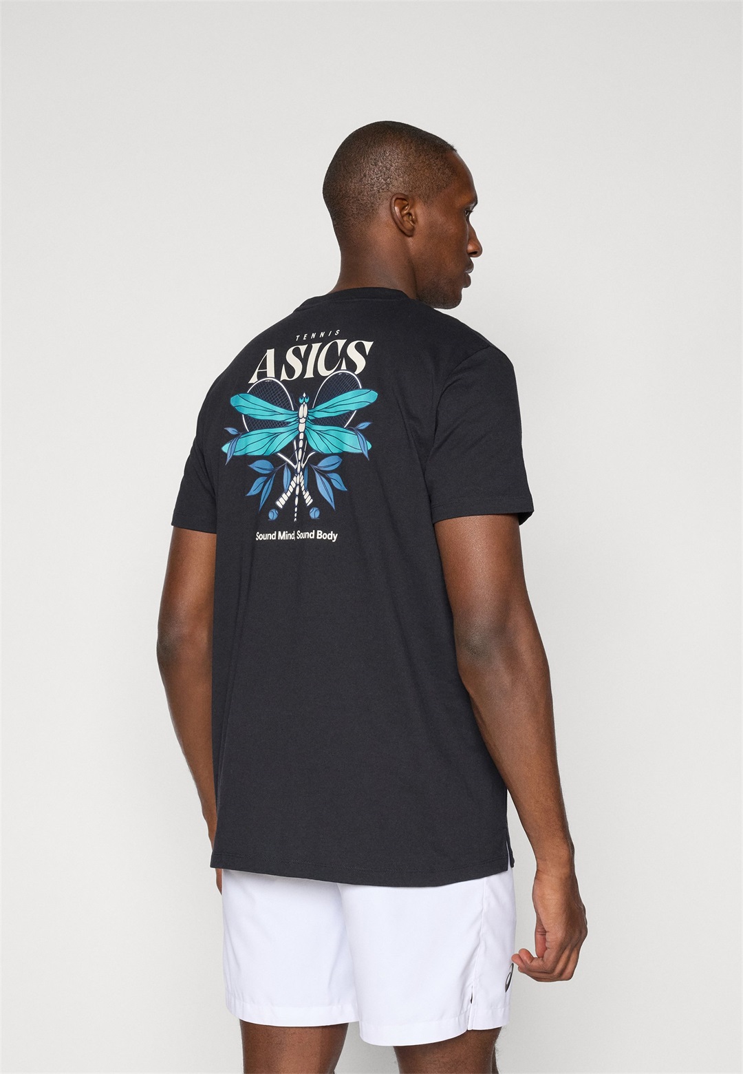 ASICS GAME SEASONAL GRAPHIC TEE - Sport T-Shirt - performance black/schwarz
