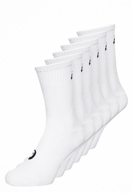 ASICS UNISEX 6 PACK - Sportsocken - real white/weiß