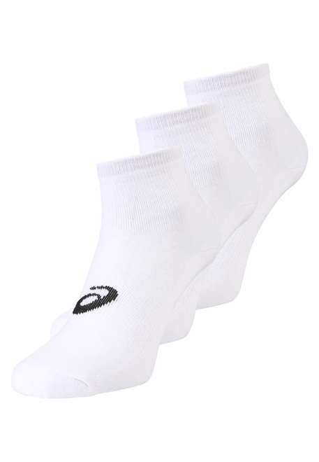 ASICS QUARTER UNISEX 3 PACK - Sportsocken - white/weiß