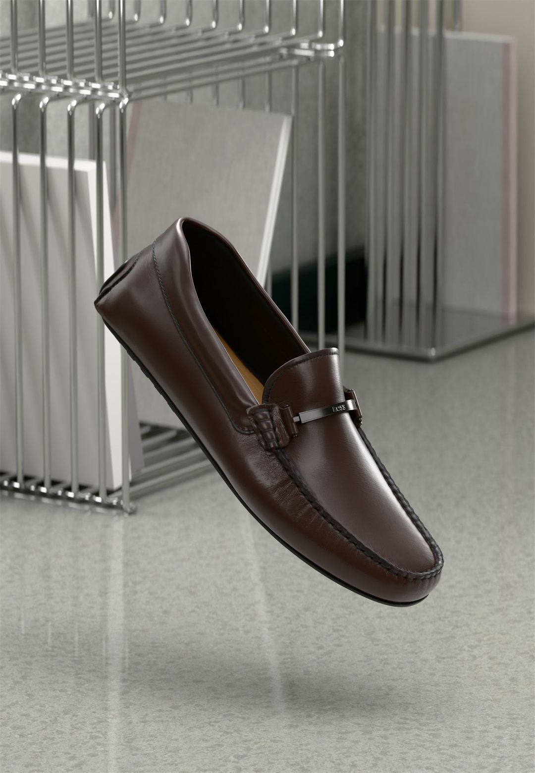 BOSS NOEL - Mokassin - dark brown/dunkelbraun