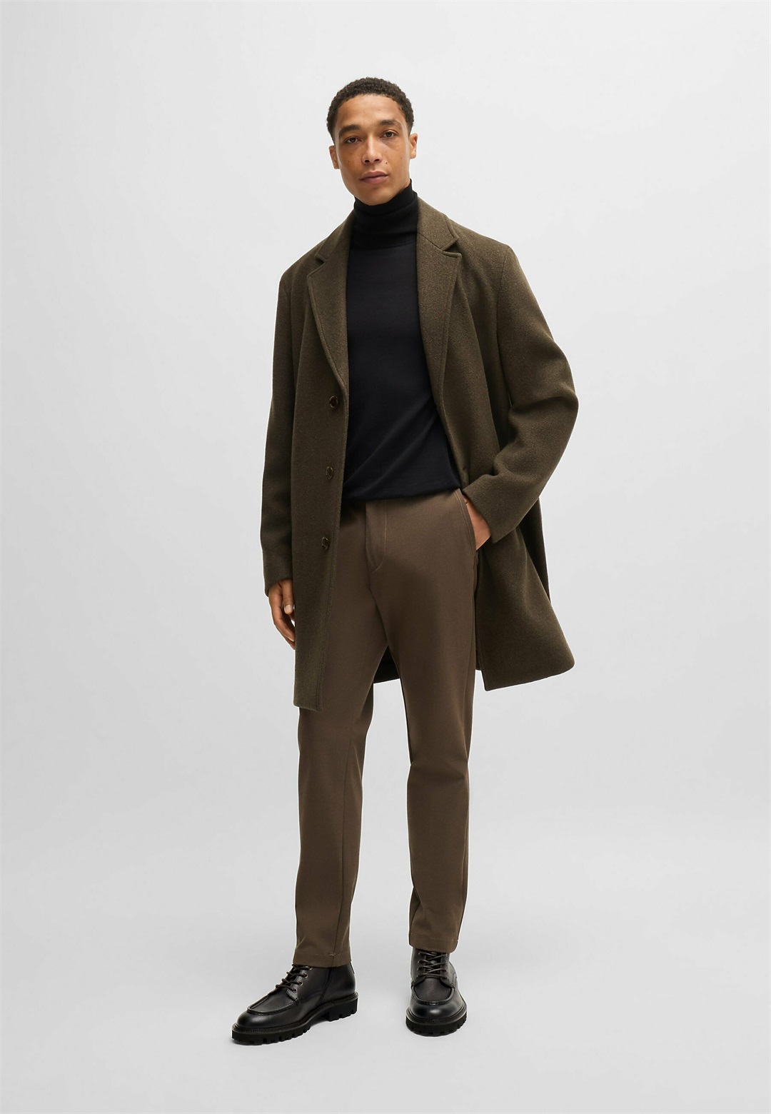 BOSS JULYO HALB - Schnürstiefelette - dark brown one/dunkelbraun