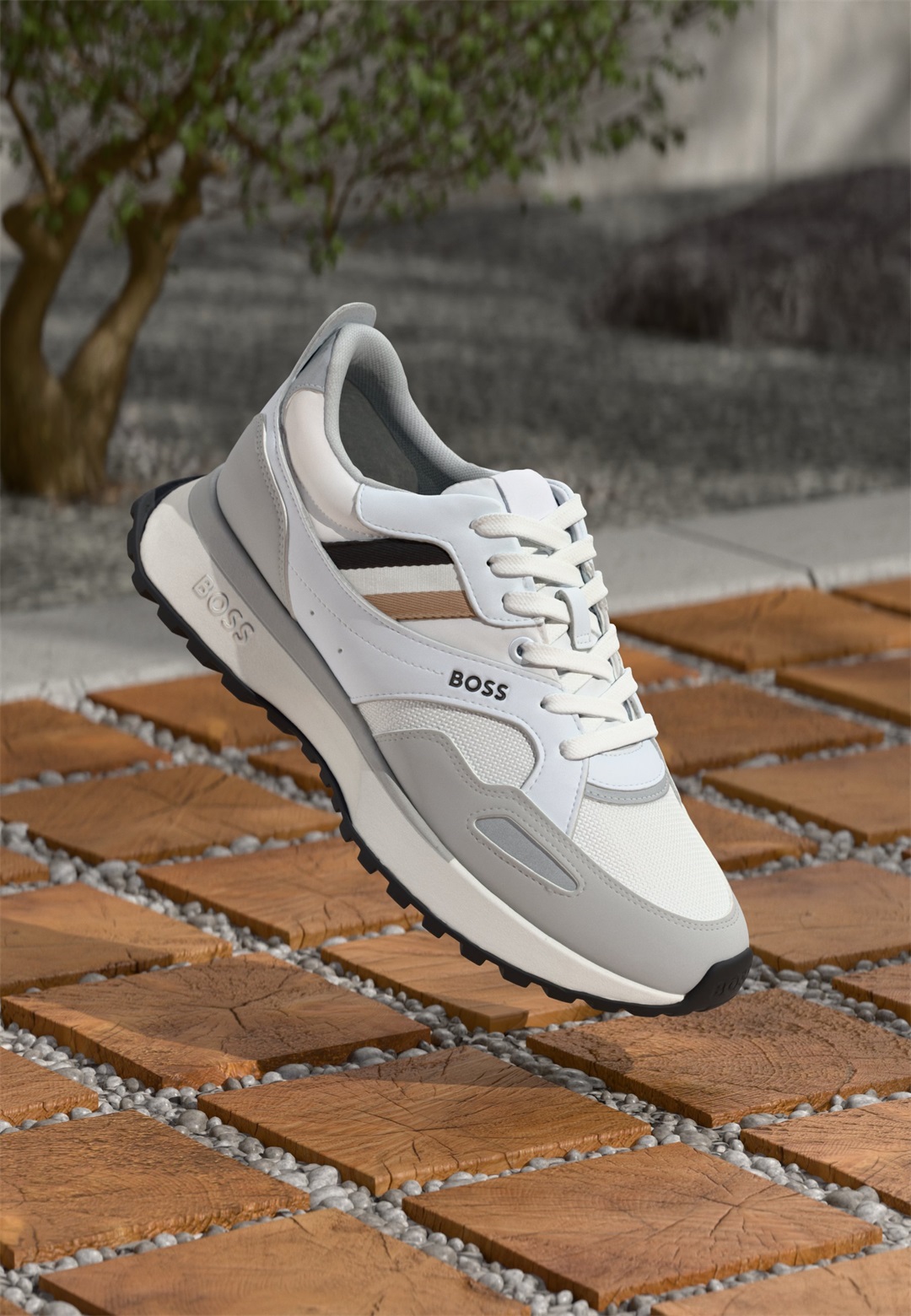 BOSS JONAH RUNN - Sneaker low - white/weiß