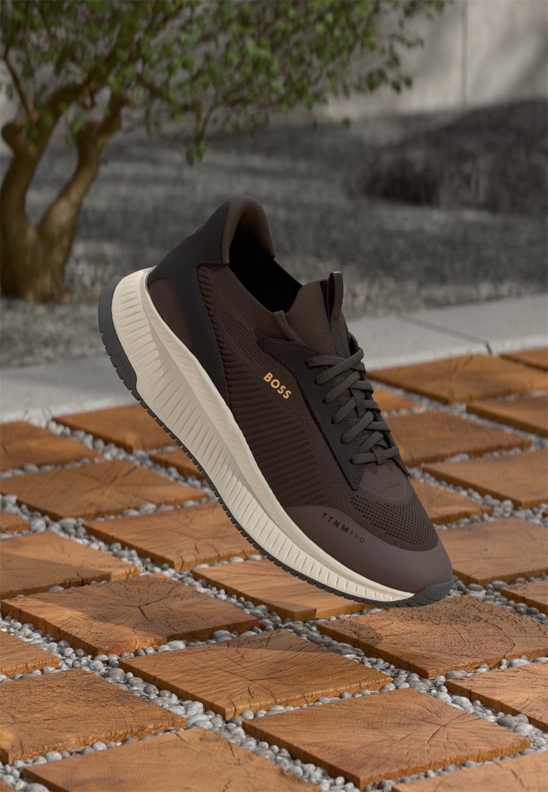 BOSS SLON - Sneaker low - dark brown/dunkelbraun
