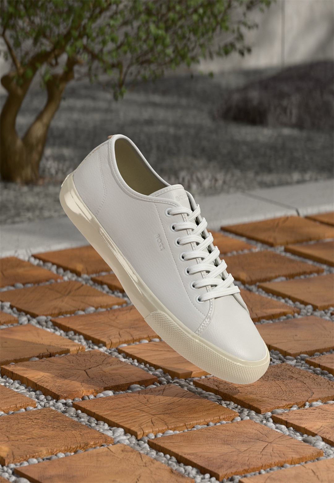 BOSS AIDEN - Sneaker low - natural/offwhite