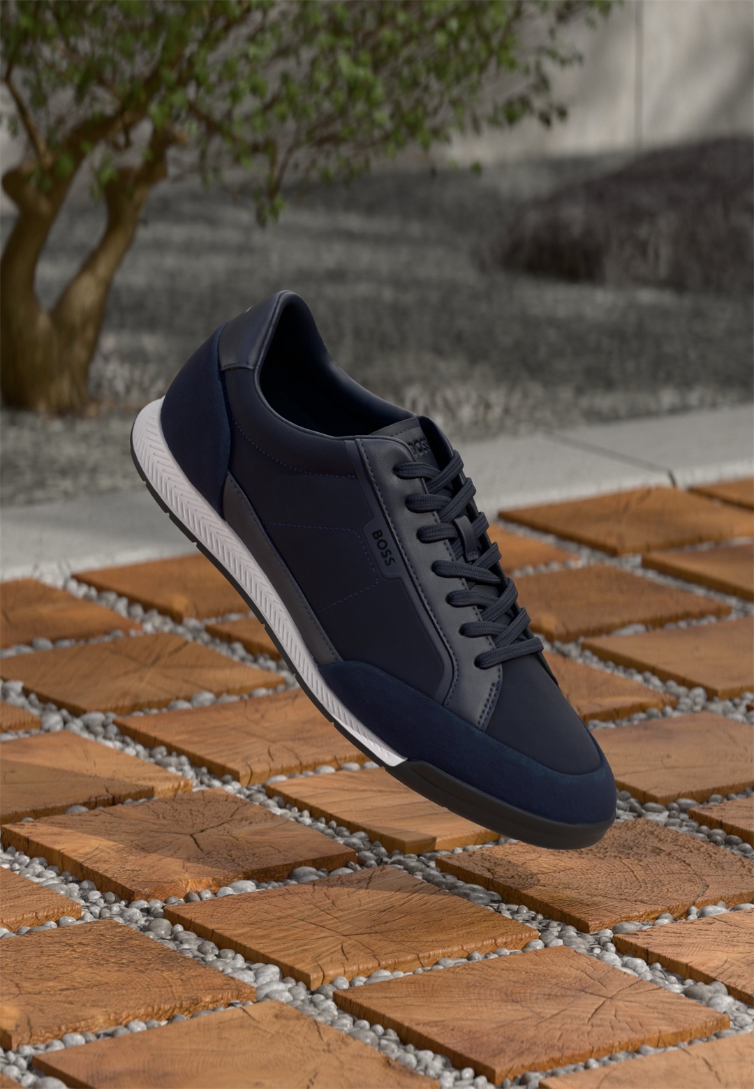 BOSS NITAN - Sneaker low - dark blue/dunkelblau