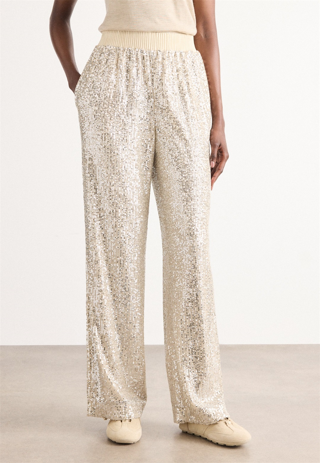 BOSS TILLOI - Stoffhose - open beige/sand