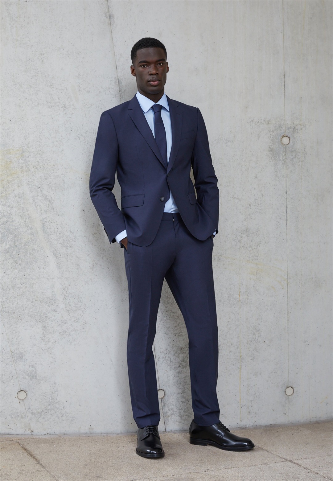 BOSS 2PCS SET - Anzug - open blue/blau