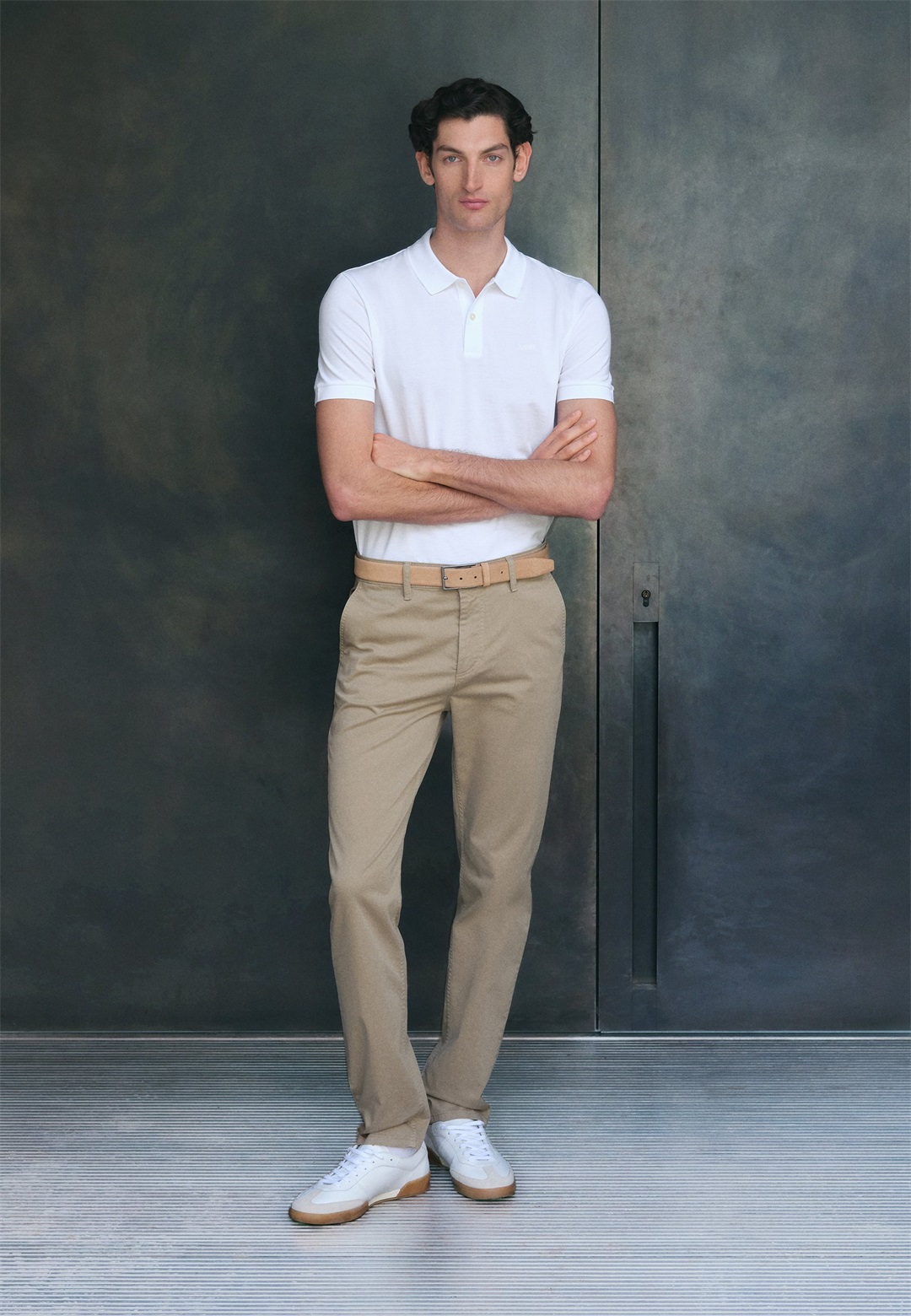 BOSS CHINO - Chino - light pastel brown/beige