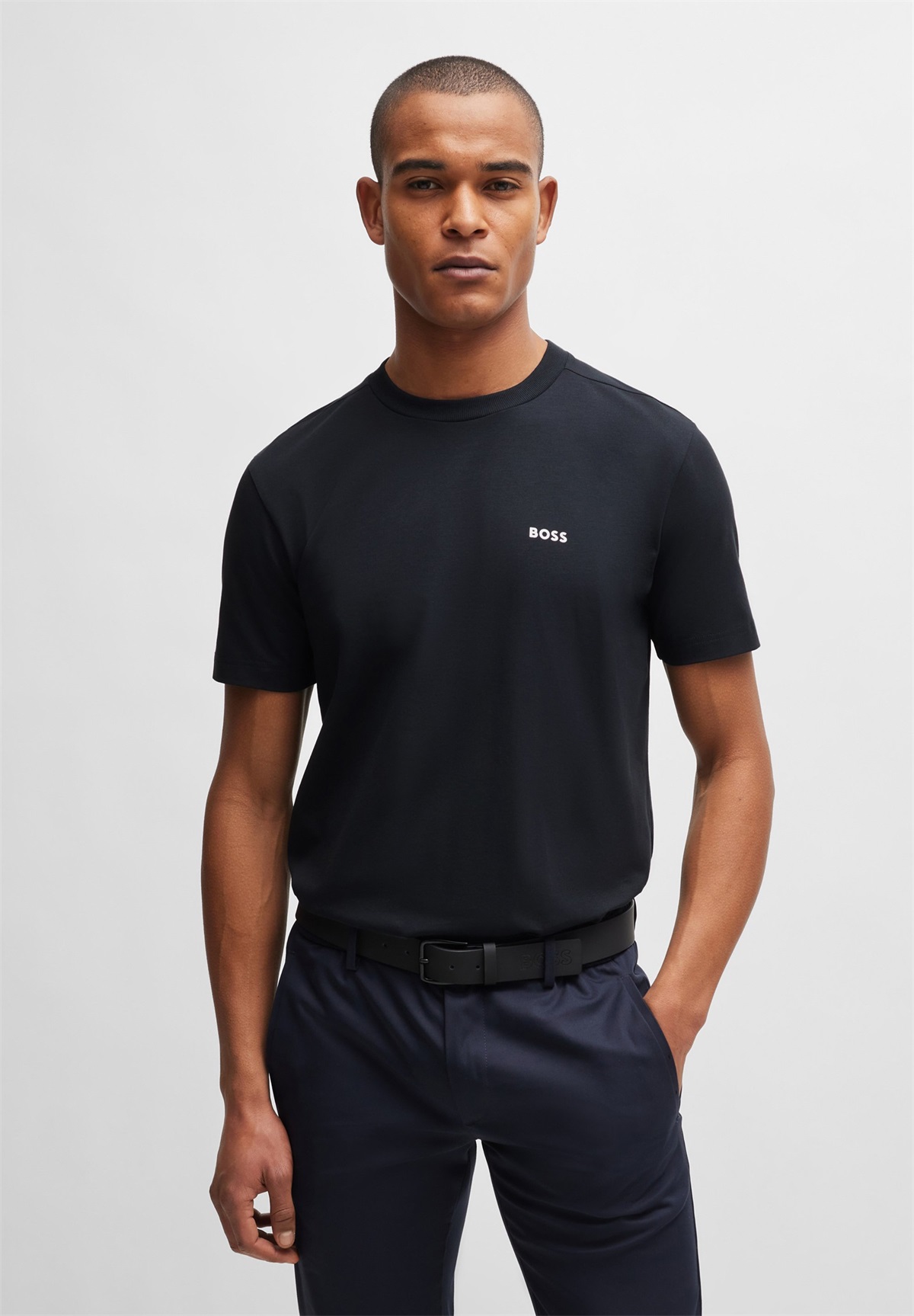 BOSS TEE - T-Shirt basic - dark blue/dunkelblau
