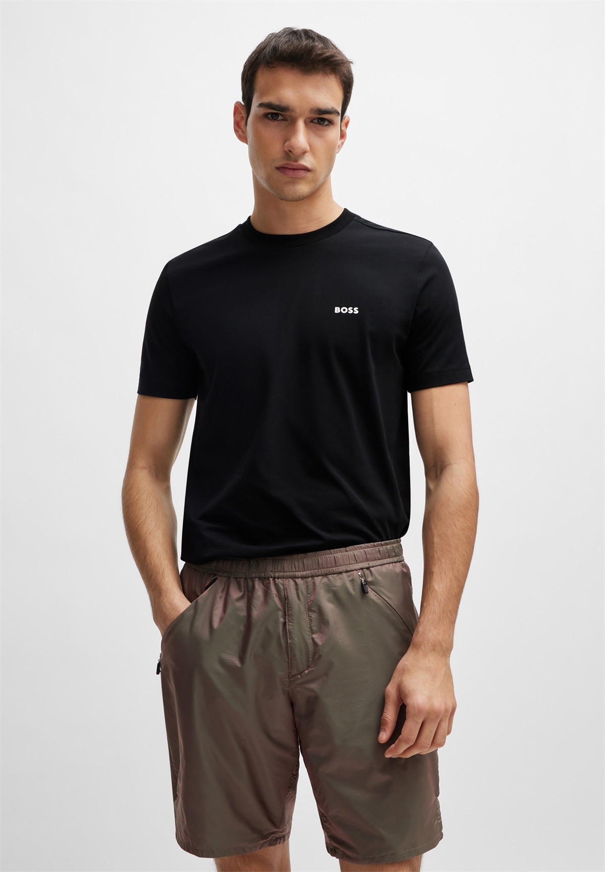 BOSS TEE - T-Shirt basic - black/schwarz