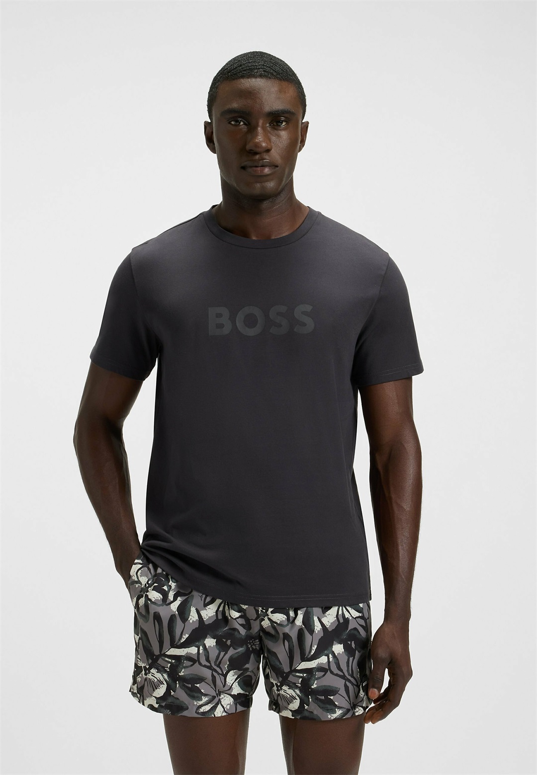 BOSS Strandaccessoire - dark grey two/dunkelgrau