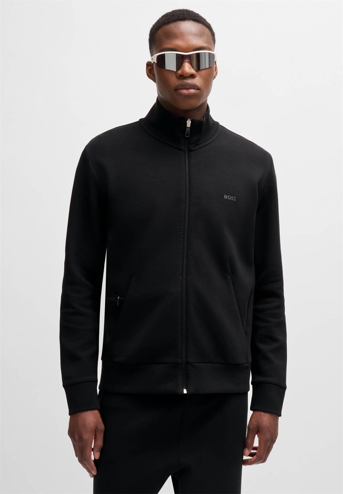 BOSS SKAZ - Sweatjacke - black/schwarz