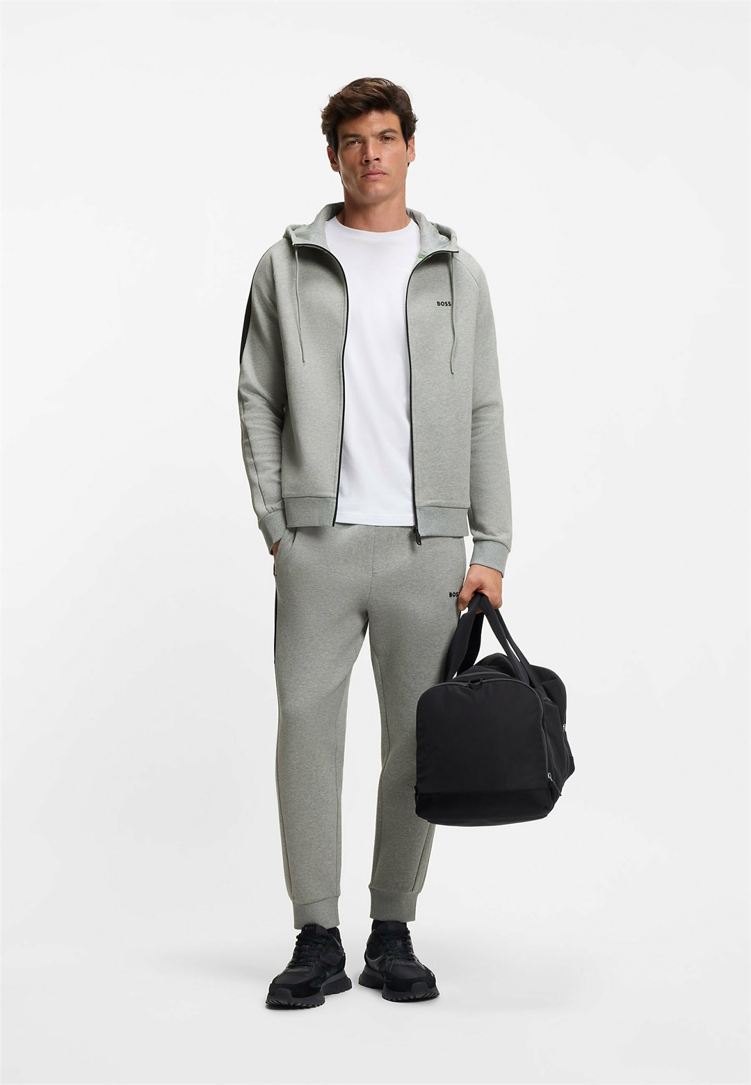 BOSS SET - Trainingsanzug - silver two/silberfarben