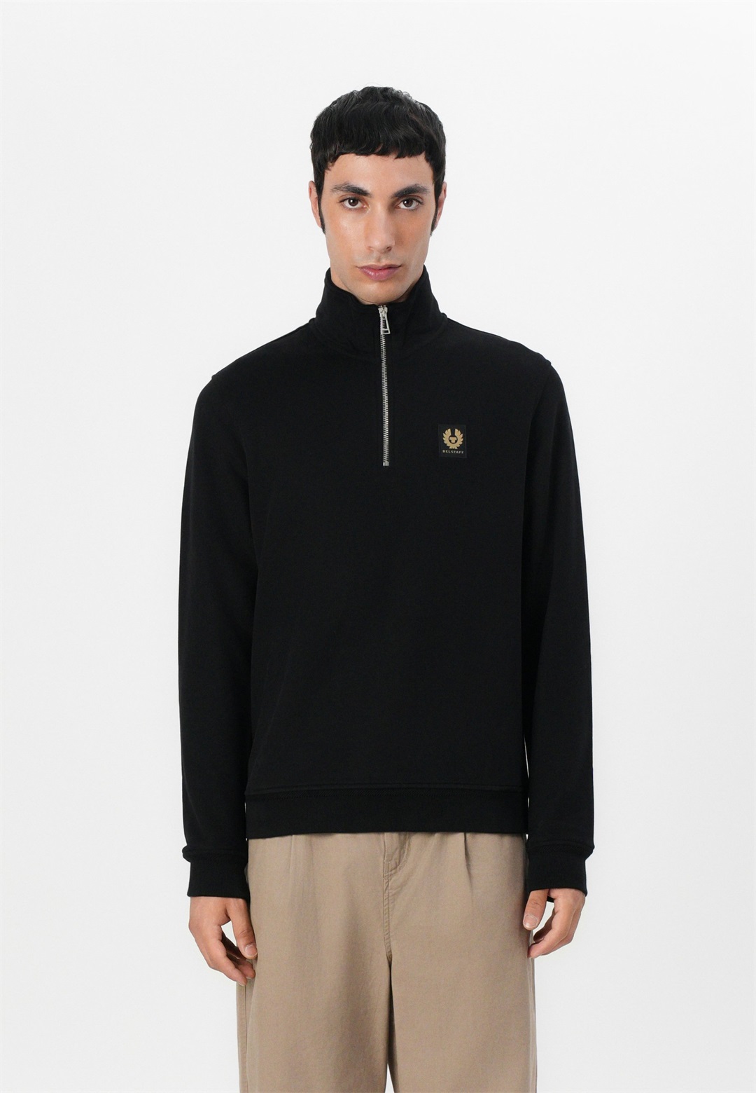 Belstaff QUARTER ZIP - Sweatshirt - black/schwarz