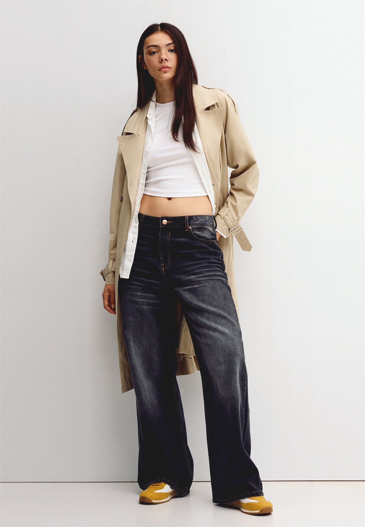 Bershka Flared Jeans - black/schwarz