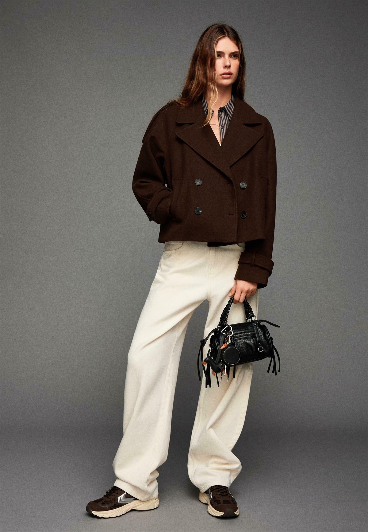 Bershka SOFT JACKET - Leichte Jacke - brown/braun