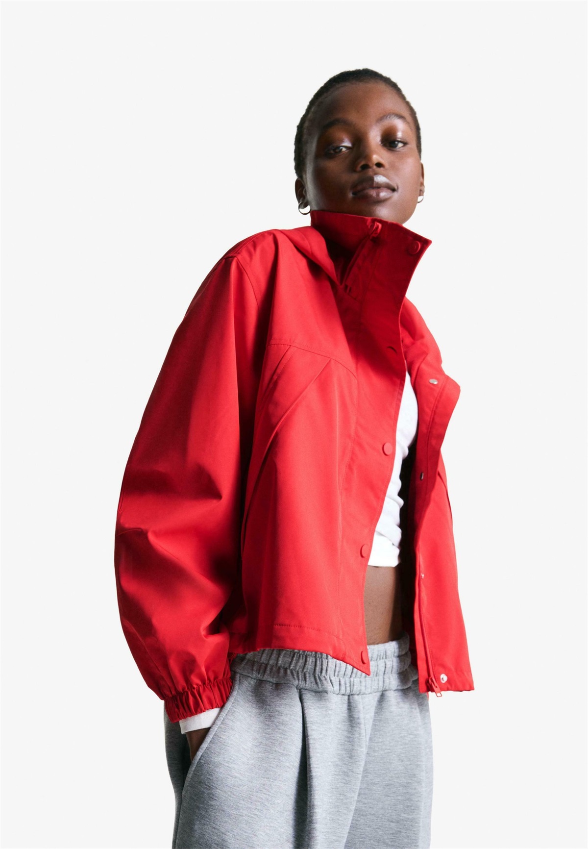 Bershka Übergangsjacke - red/rot