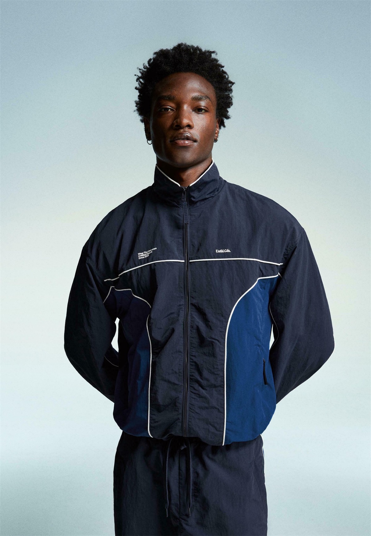 Bershka TECHNICAL - Trainingsjacke - royal blue/royal