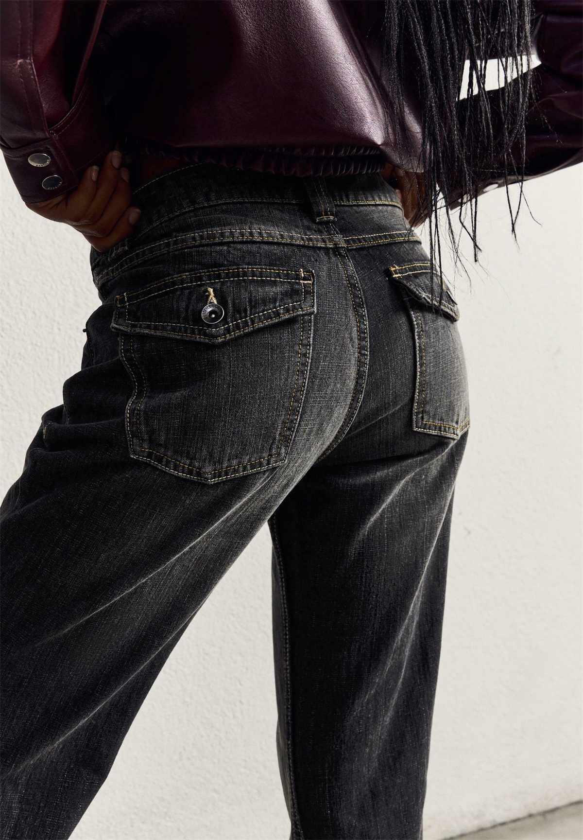 Bershka Flared Jeans - silver coloured/silberfarben