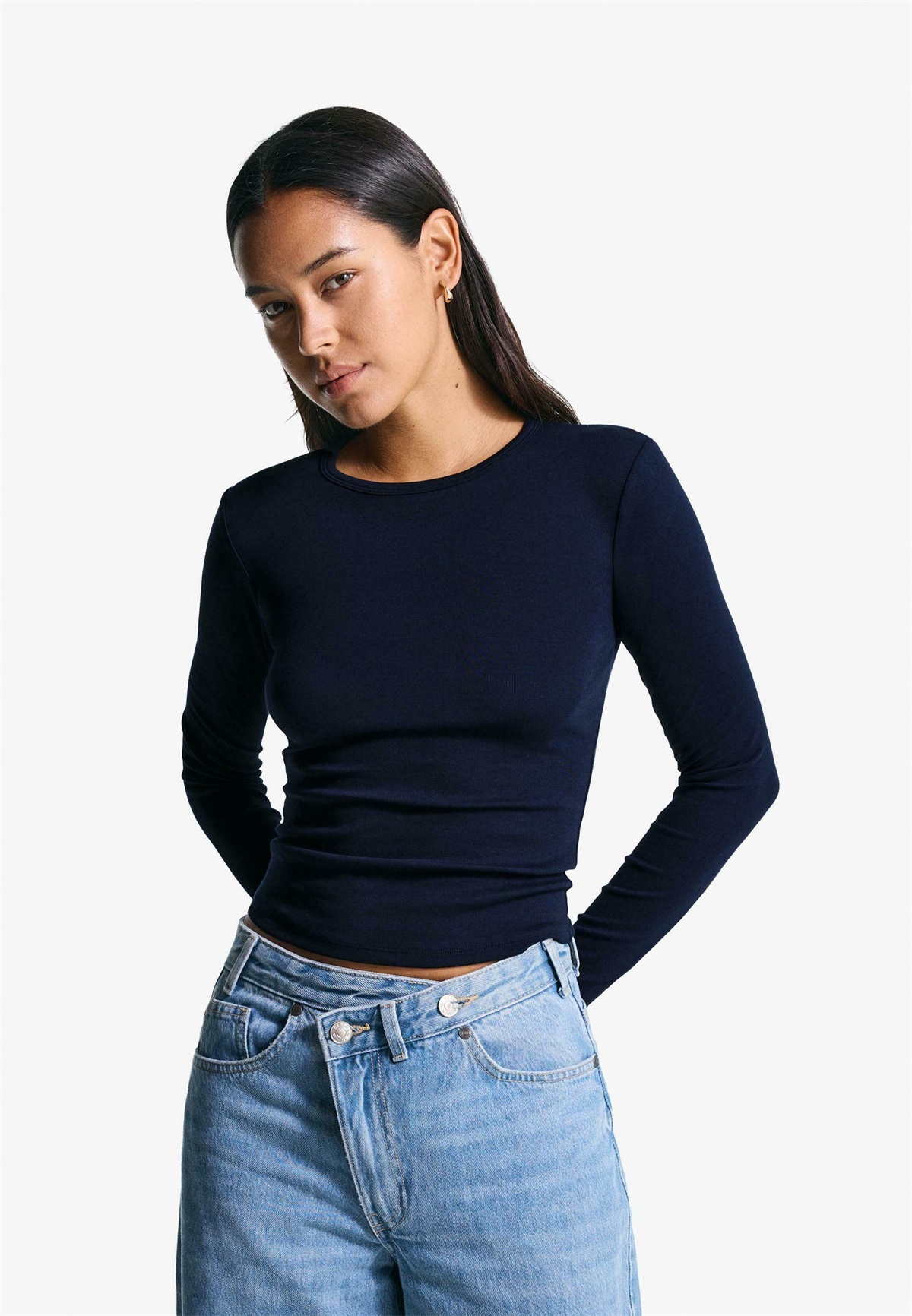 Bershka Langarmshirt - royal blue/royal