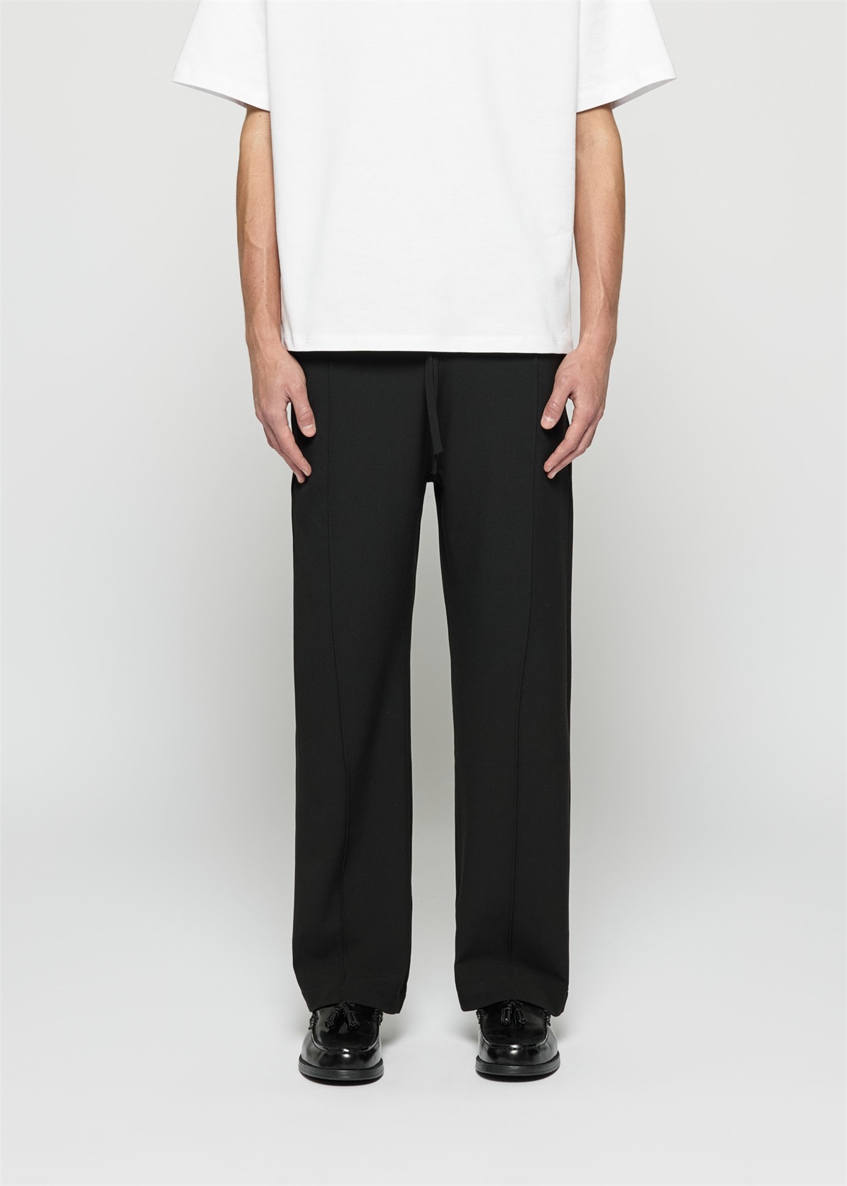 Burocs TAILORED CASUAL PANTS - Stoffhose - black/schwarz