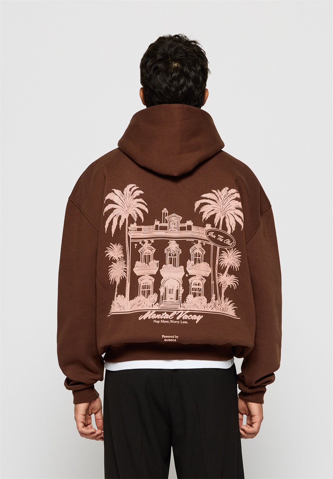 Burocs VACATION HOODIE - Sweatshirt - brown/braun