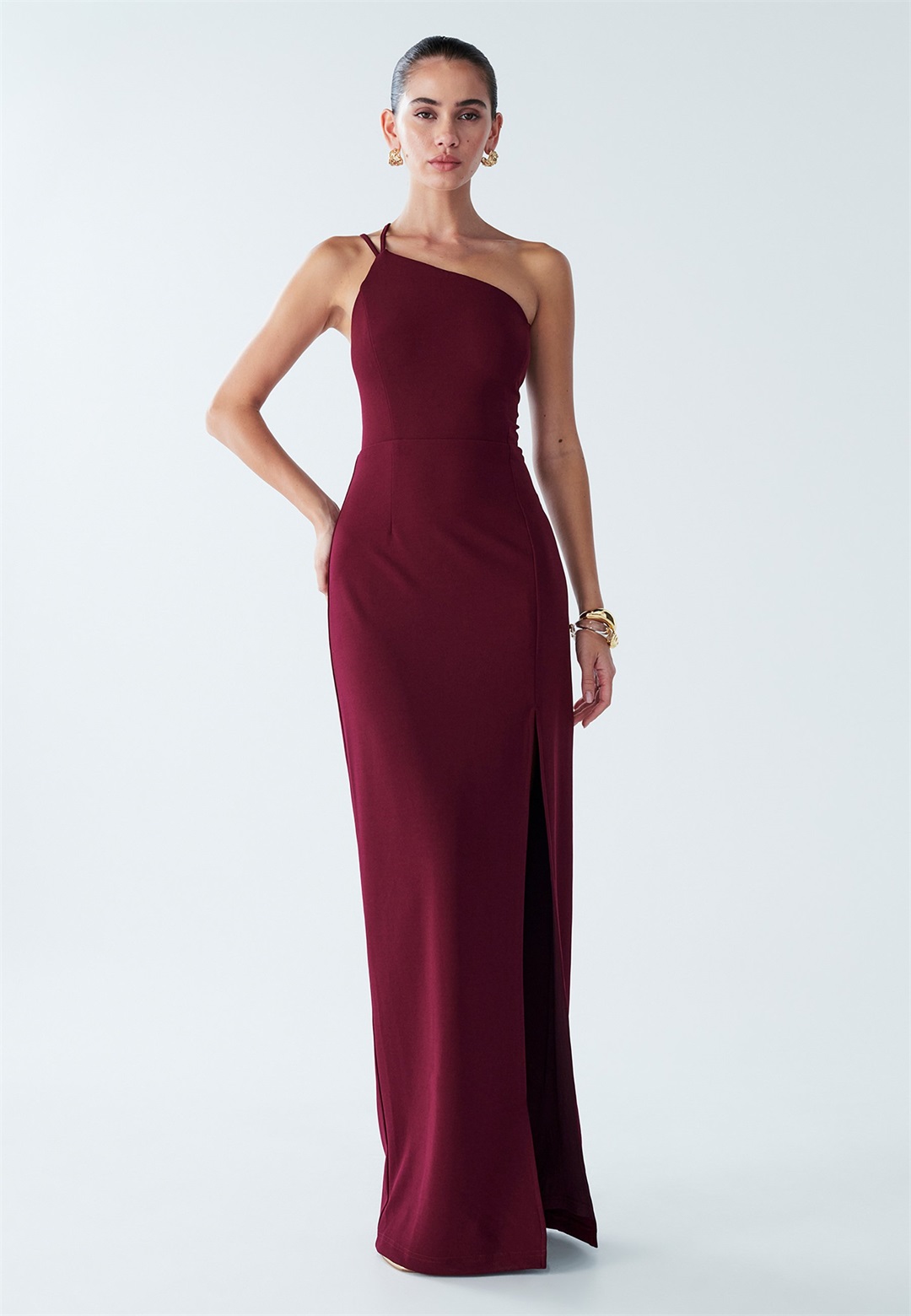 BWLDR BOSTON - Maxikleid - burgundy/rot