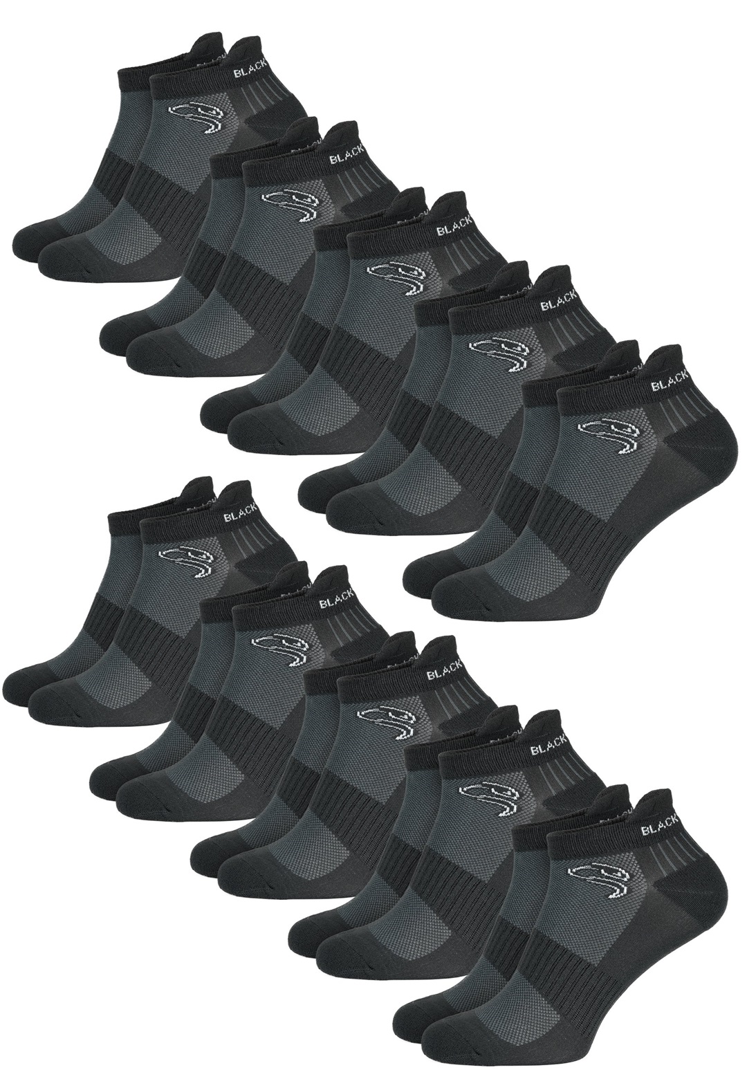 Black Snake 10 PAAR PERFECT TRAIL - Socken - anthrazit