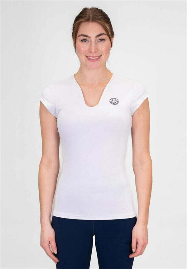 BIDI BADU T-Shirt basic - white/weiß