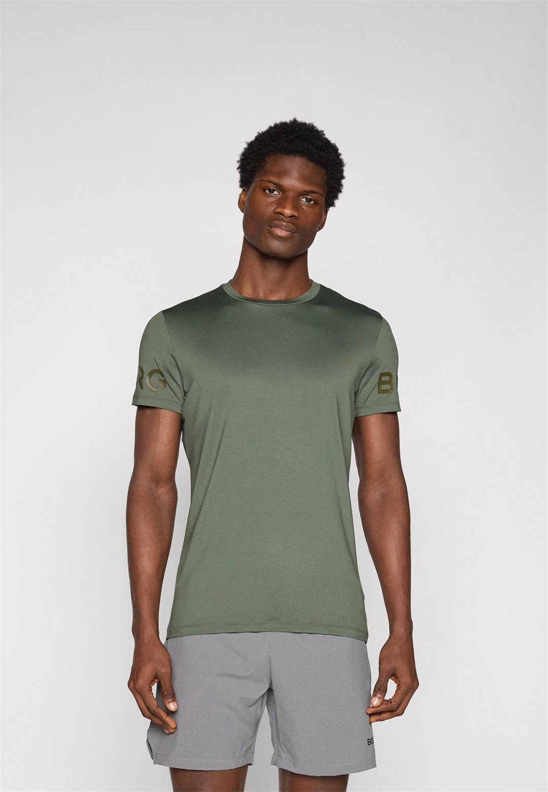 Björn Borg T-Shirt print - thyme/khaki