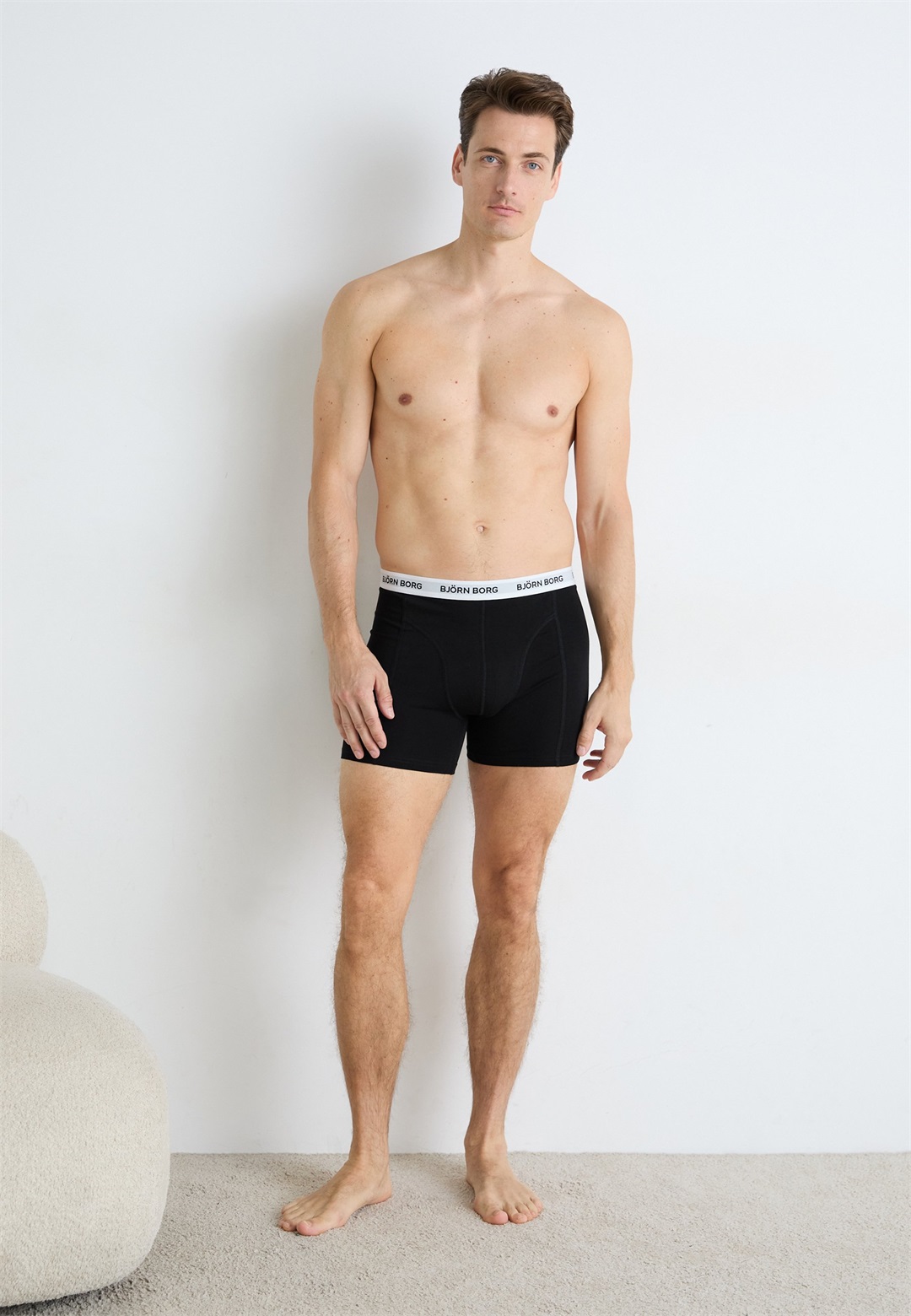 Björn Borg STRETCH BOXER 5 PACK - Panties - black/schwarz