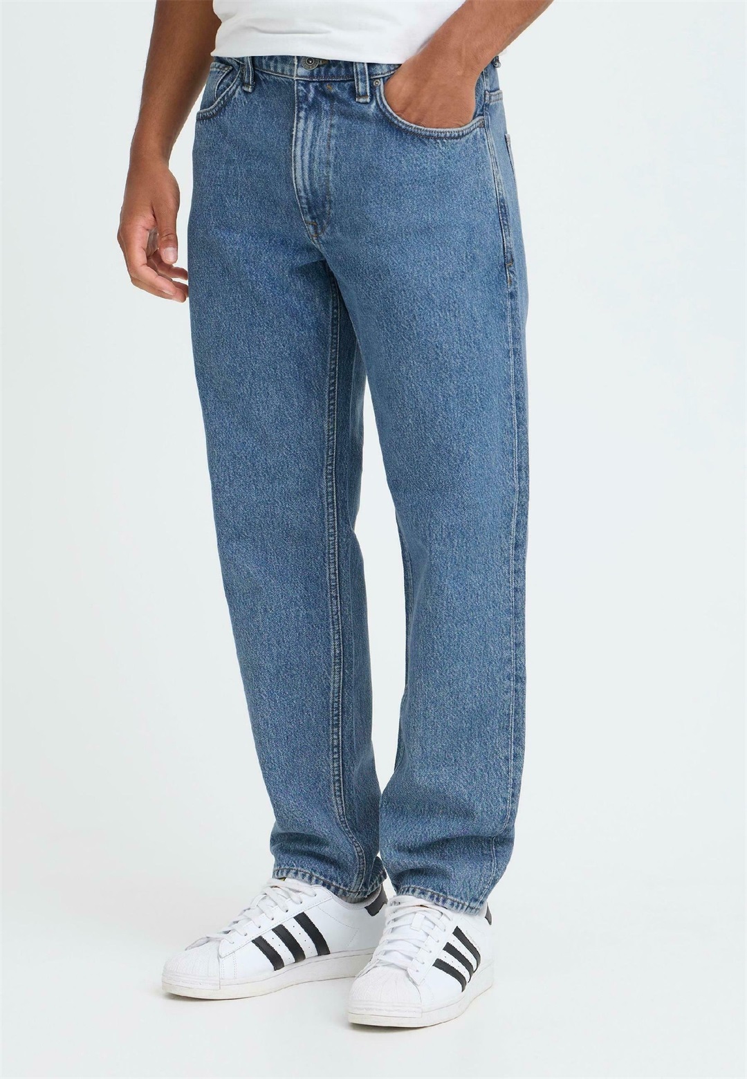 Blend BHTHUNDER - Jeans Straight Leg - denim middle blue/blue denim