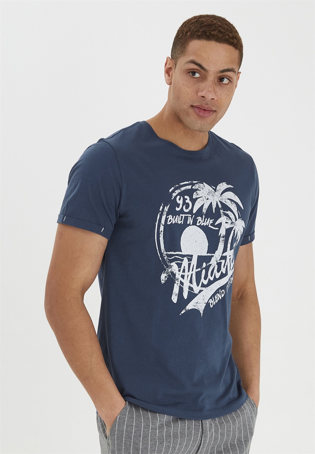 Blend BHPERRY - T-Shirt print - ensign blu/blau