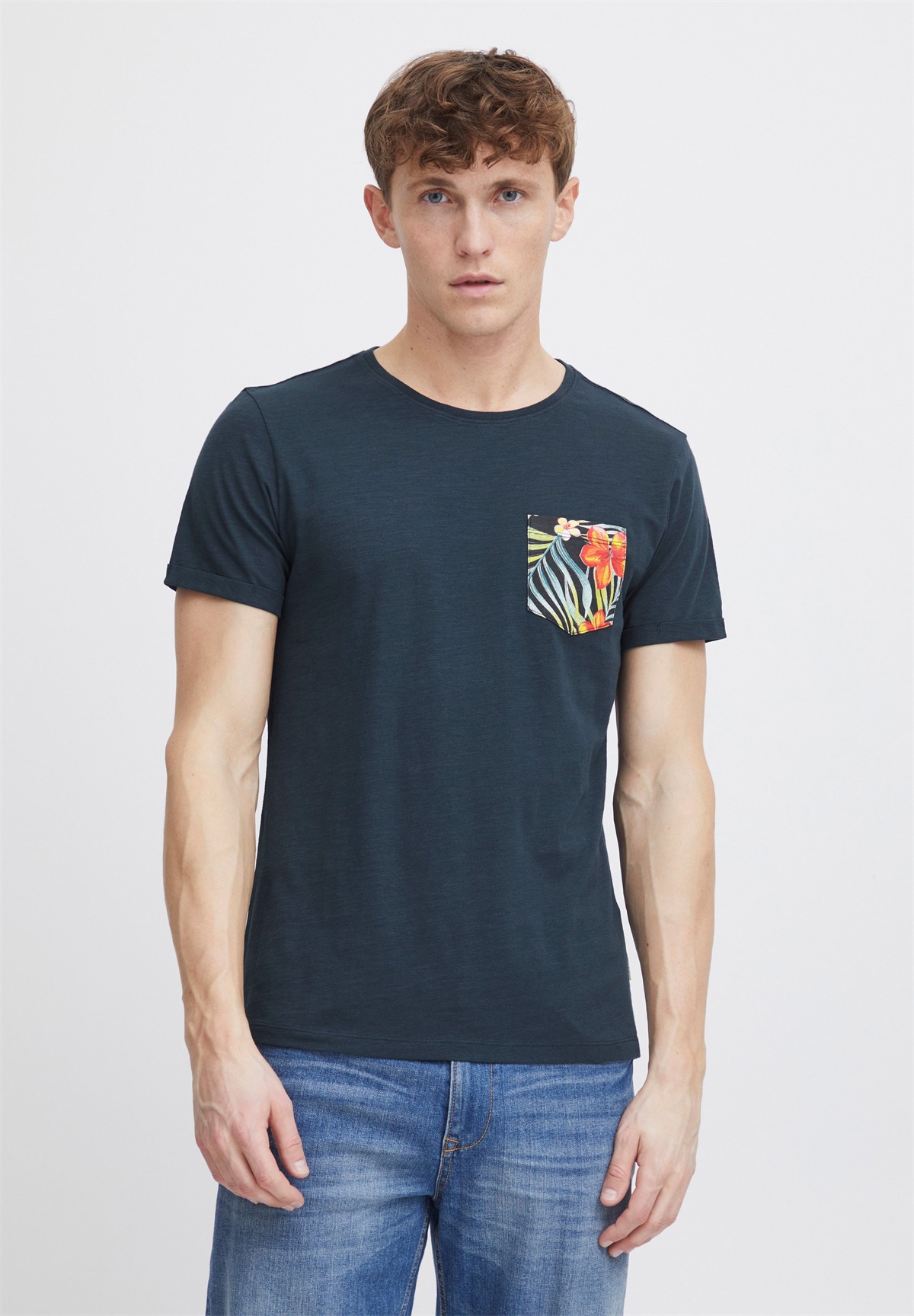 Blend BHFLORENS - T-Shirt print - navy/blau