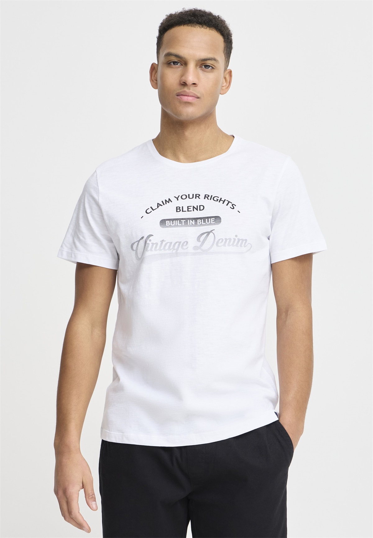 Blend BHPILLO - T-Shirt print - bright white/weiß